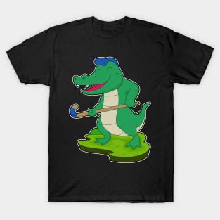 Crocodile Field hockey Hockey stick T-Shirt